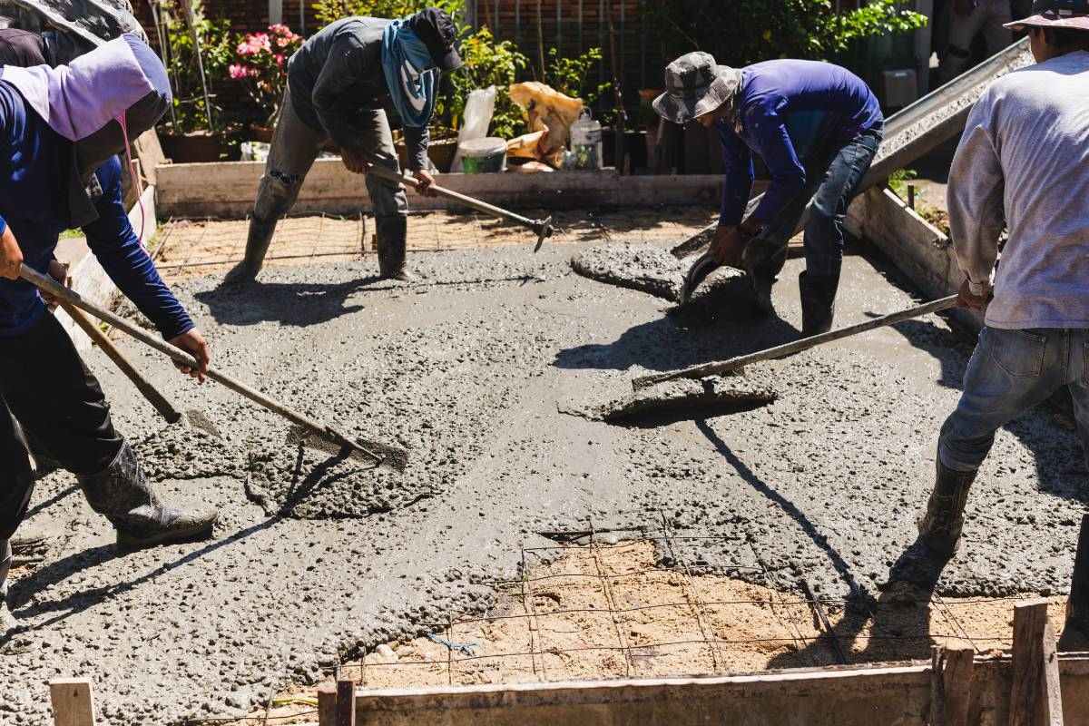 concretagem na obra